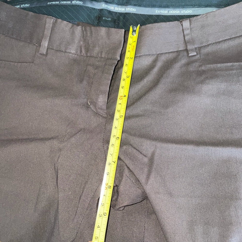 EXPRESS brown work pants boot cut 6 - Picture 10 of 10
